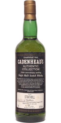 Strathmill 1980 CA  Authentic Collection - 150th Anniversary Bottling