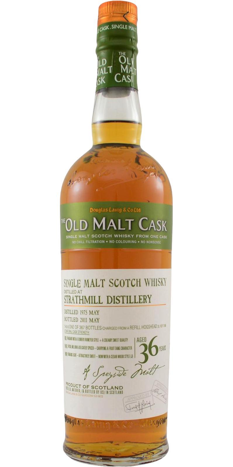 Strathmill 1975 DL  The Old Malt Cask