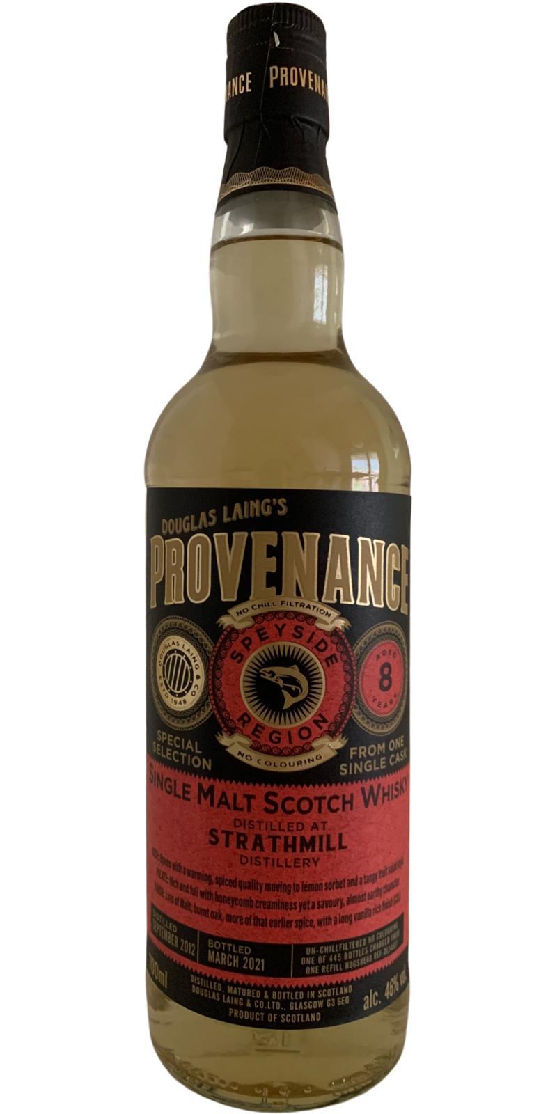 Strathmill 2012 DL  Provenance