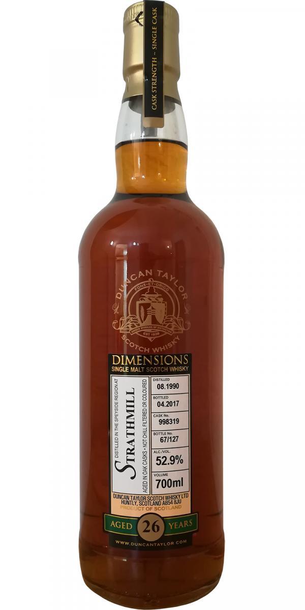 Strathmill 1990 DT  Dimensions