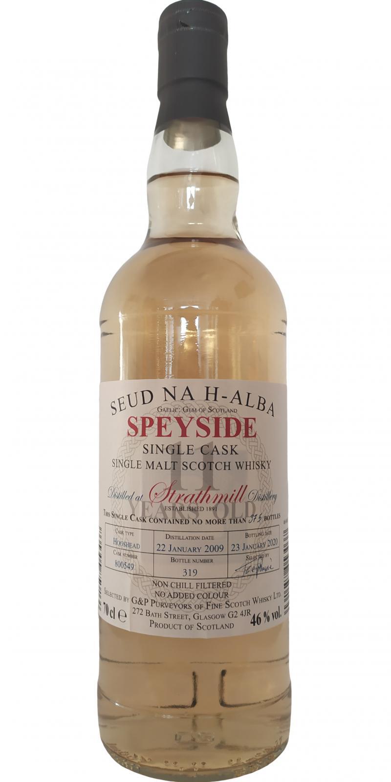 Strathmill 2009 G&P  Seud na h-alba