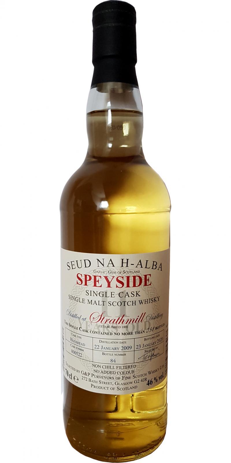 Strathmill 2009 G&P  Seud na h-alba