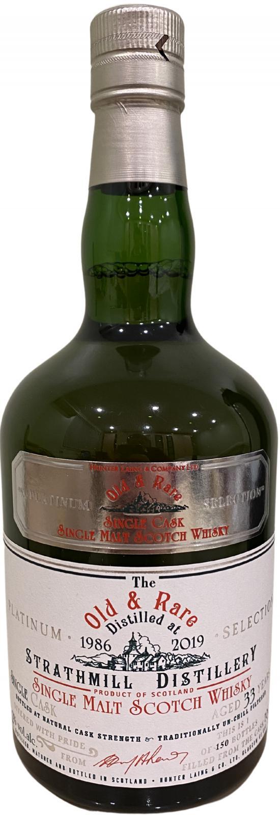 Strathmill 1986 HL  Old & Rare - A Platinum Selection