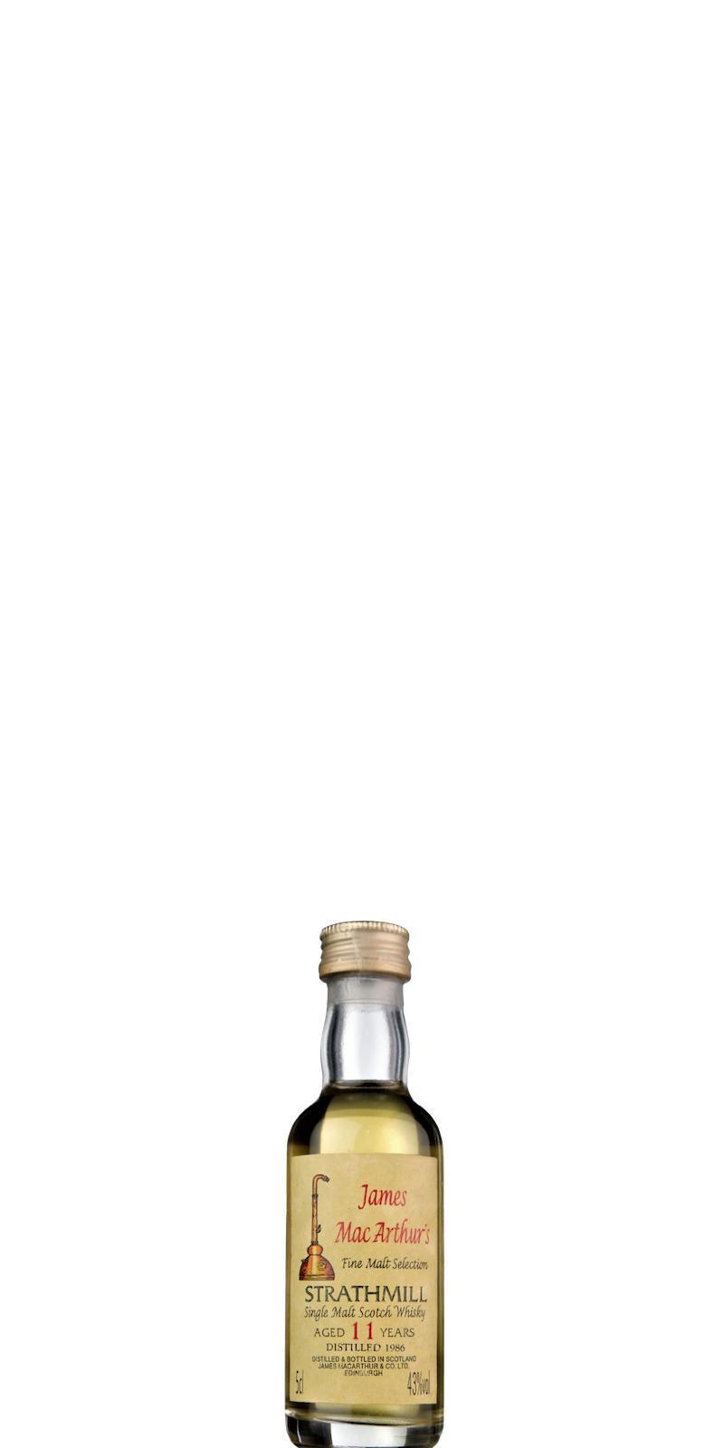 Strathmill 1986 JM  Fine Malt Selection - Miniature