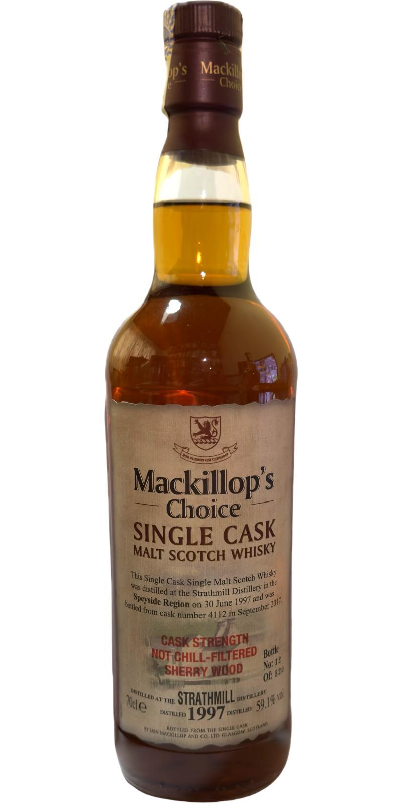 Strathmill 1997 McC  Single Cask - Cask Strength