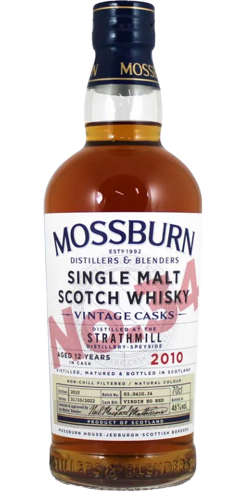 Strathmill 2010 MDB  Vintage Casks - No. 34