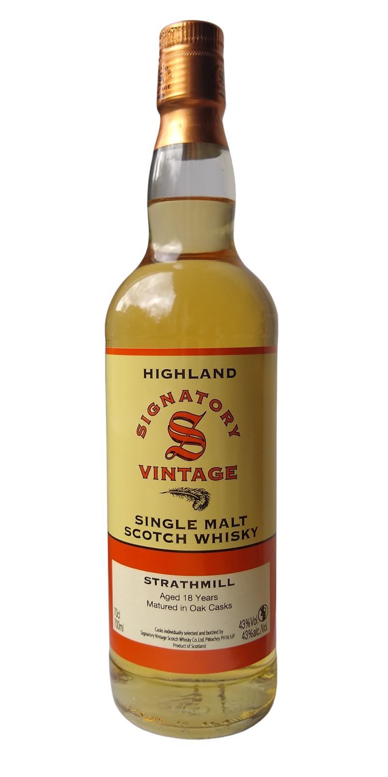 Strathmill 18-year-old SV  Vintage Collection