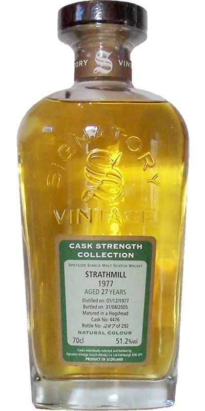 Strathmill 1977 SV  Cask Strength Collection