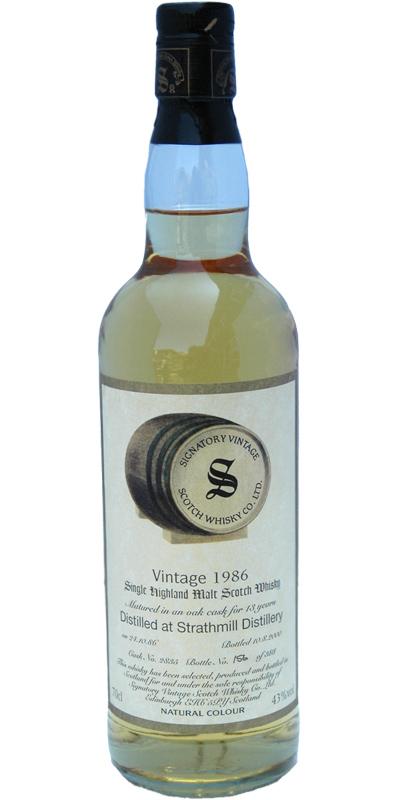 Strathmill 1986 SV  Vintage Collection