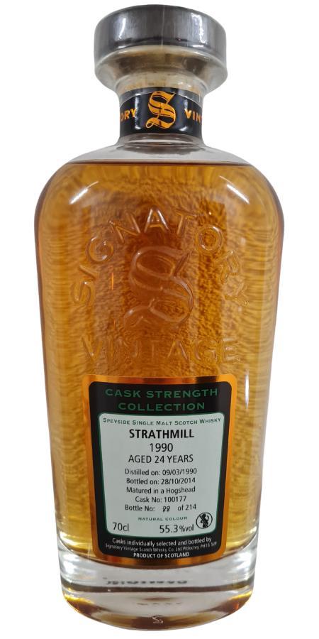 Strathmill 1990 SV  Cask Strength Collection