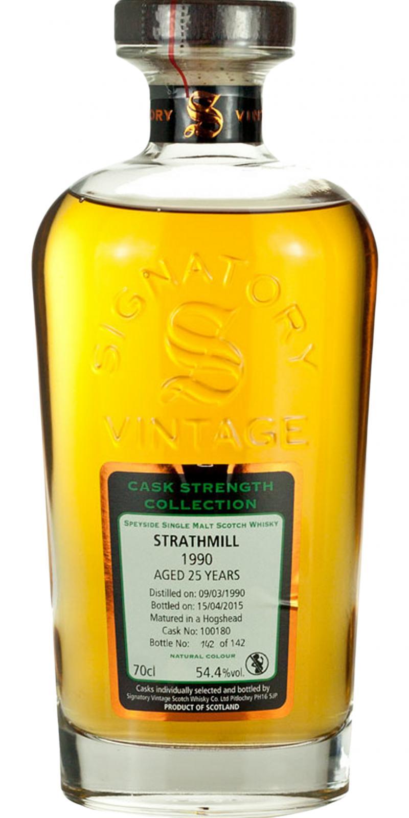 Strathmill 1990 SV  Cask Strength Collection