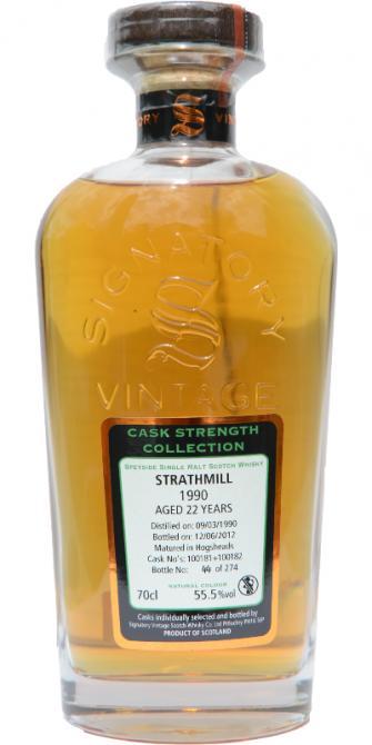 Strathmill 1990 SV  Cask Strength Collection
