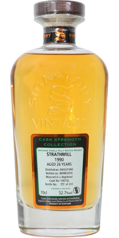 Strathmill 1990 SV  Cask Strength Collection
