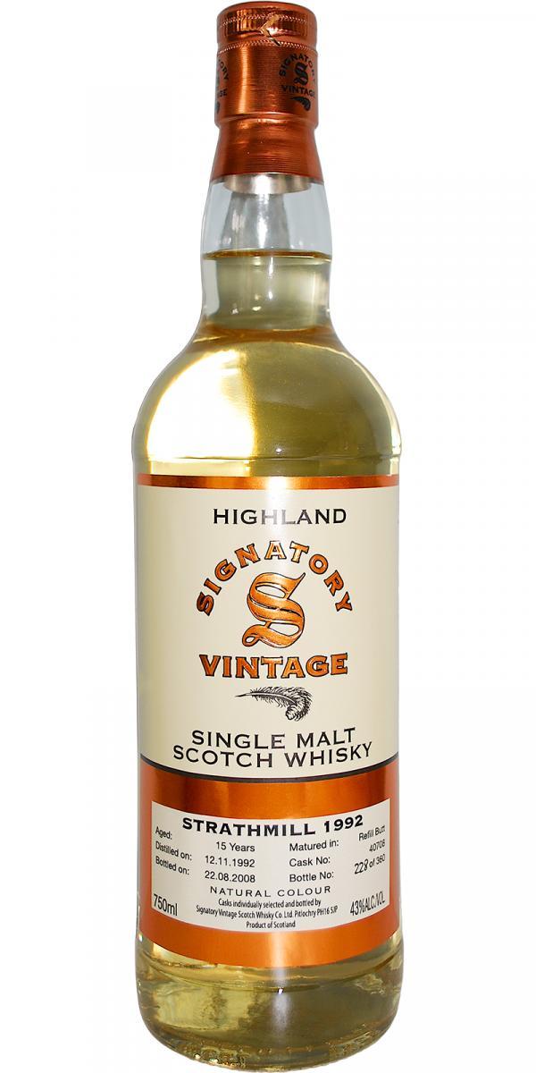 Strathmill 1992 SV  Vintage Collection