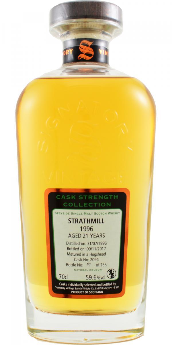 Strathmill 1996 SV  Cask Strength Collection