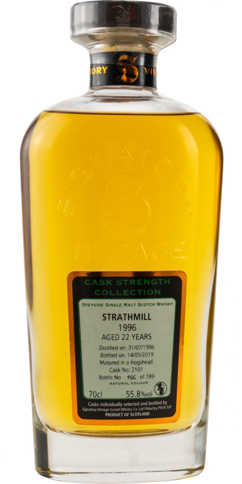 Strathmill 1996 SV  Cask Strength Collection