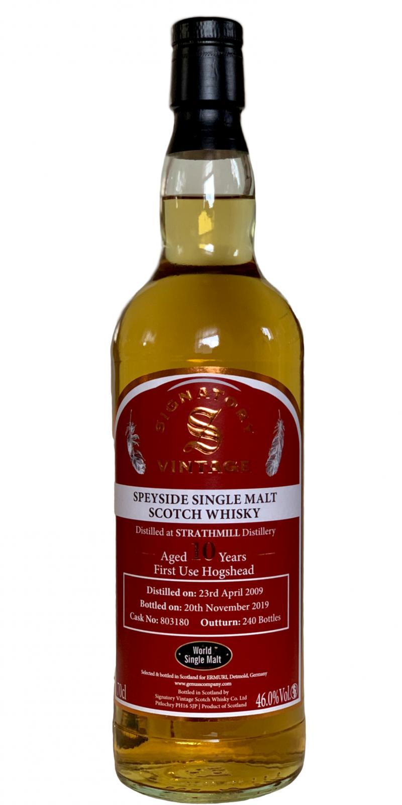 Strathmill 2009 SV  Vintage Collection