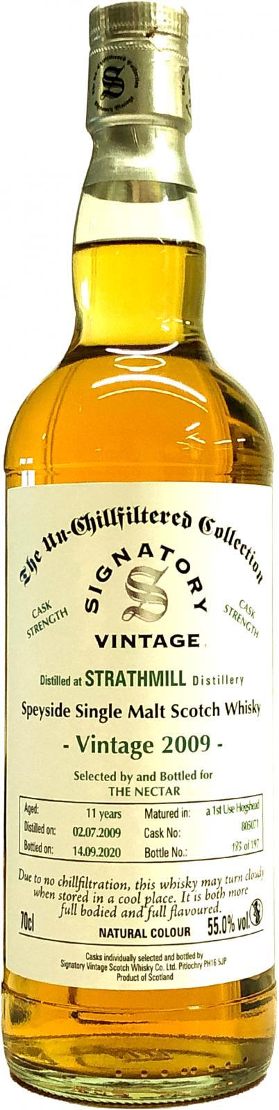 Strathmill 2009 SV  The Un-Chillfiltered Collection - Cask Strength
