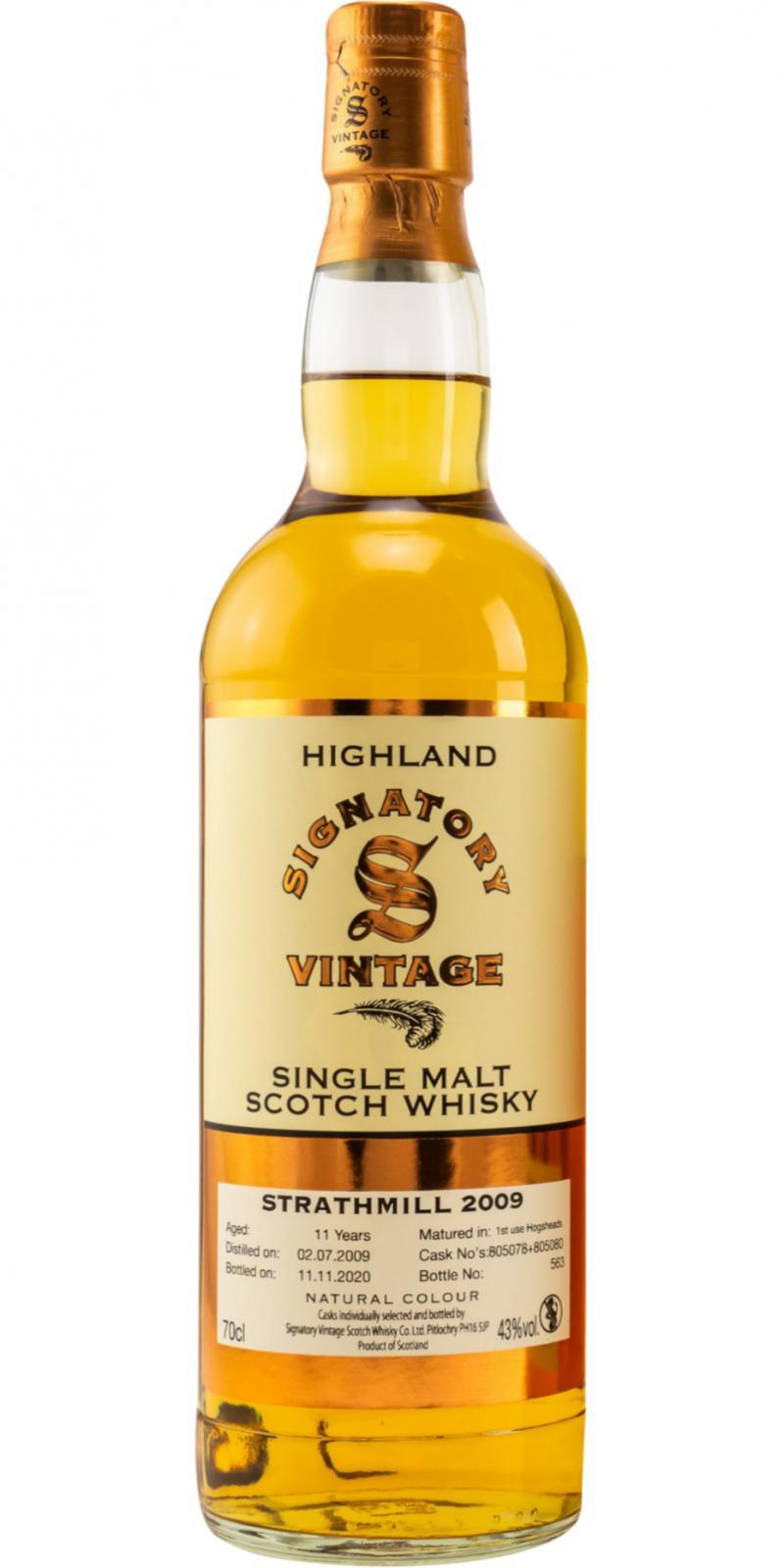 Strathmill 2009 SV  The Un-Chillfiltered Collection