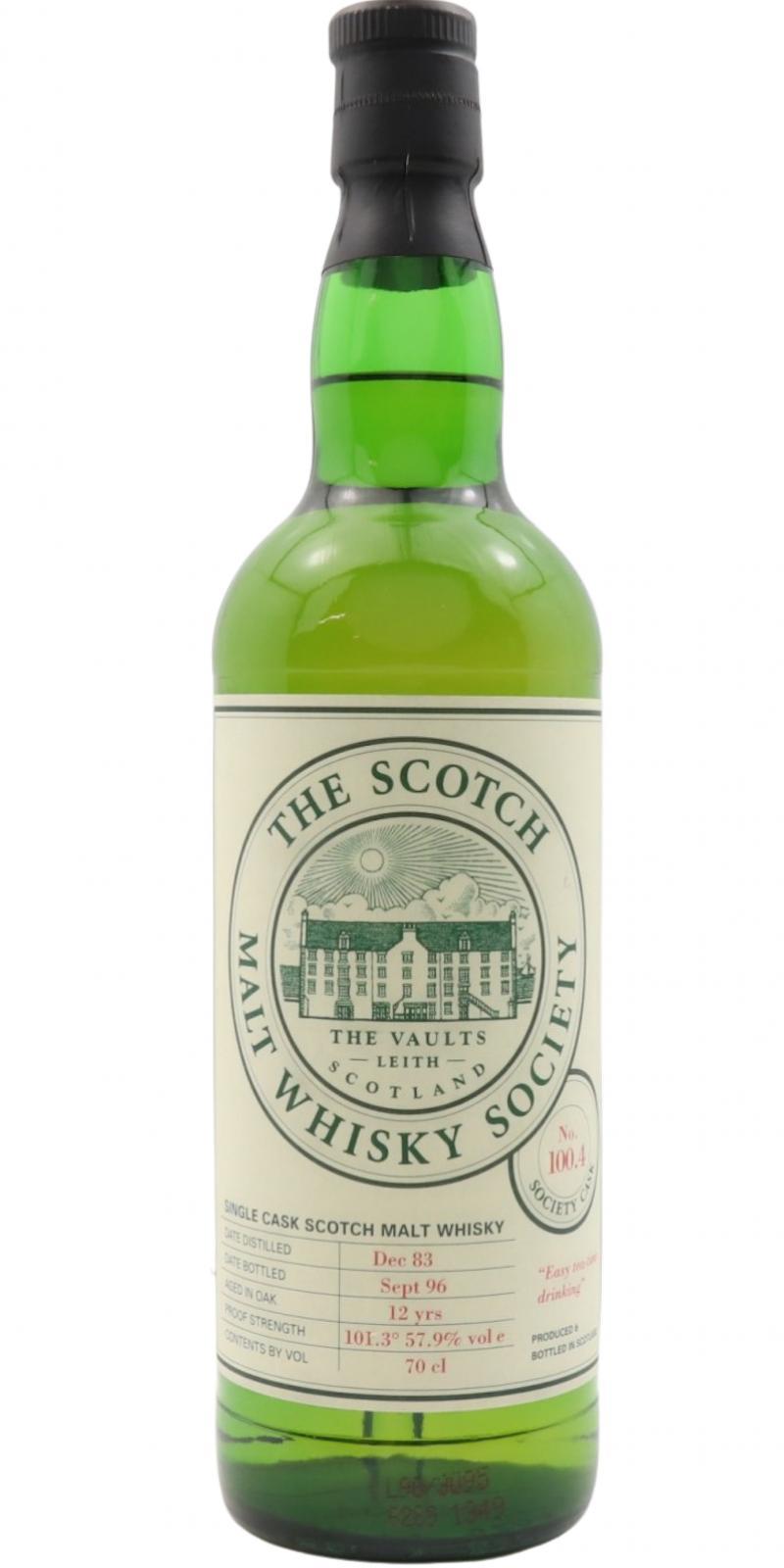 Strathmill 1983 SMWS 100.4  Easy tea-time drinking