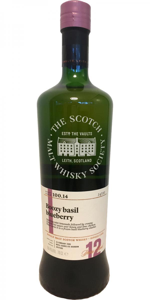 Strathmill 2005 SMWS 100.14  Boozy basil blueberry