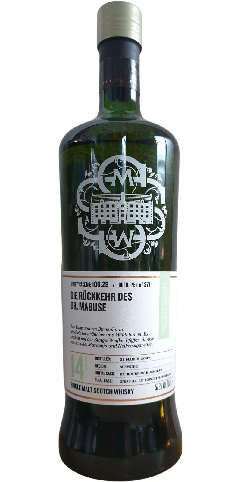 Strathmill 2007 SMWS 100.28  Die Rückkehr des Dr. Mabuse