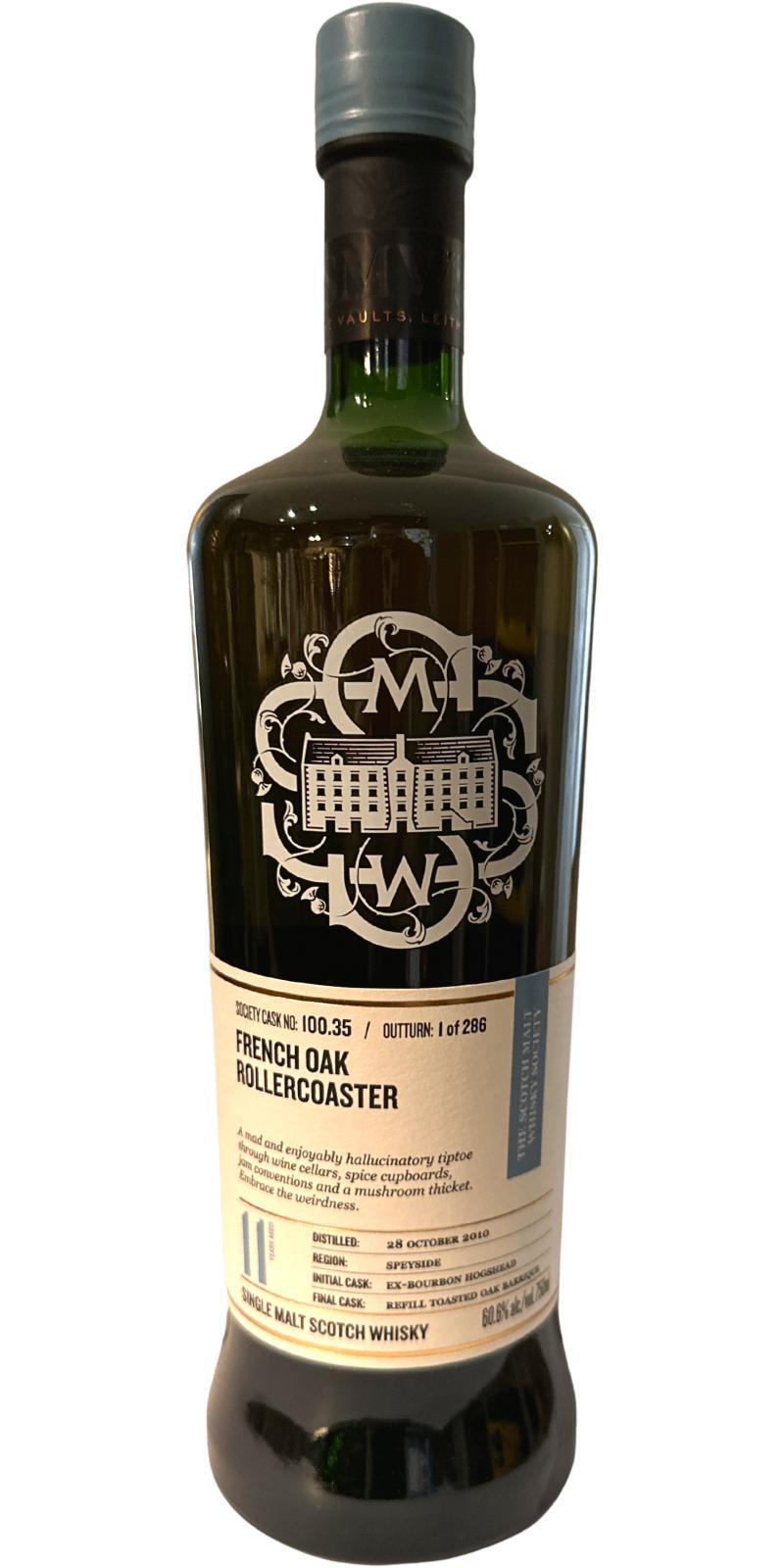 Strathmill 2010 SMWS 100.35  French oak rollercoaster