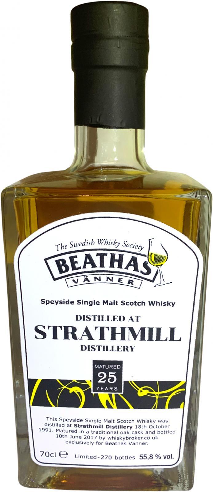 Strathmill 1991 WhB  Beathas Vänner
