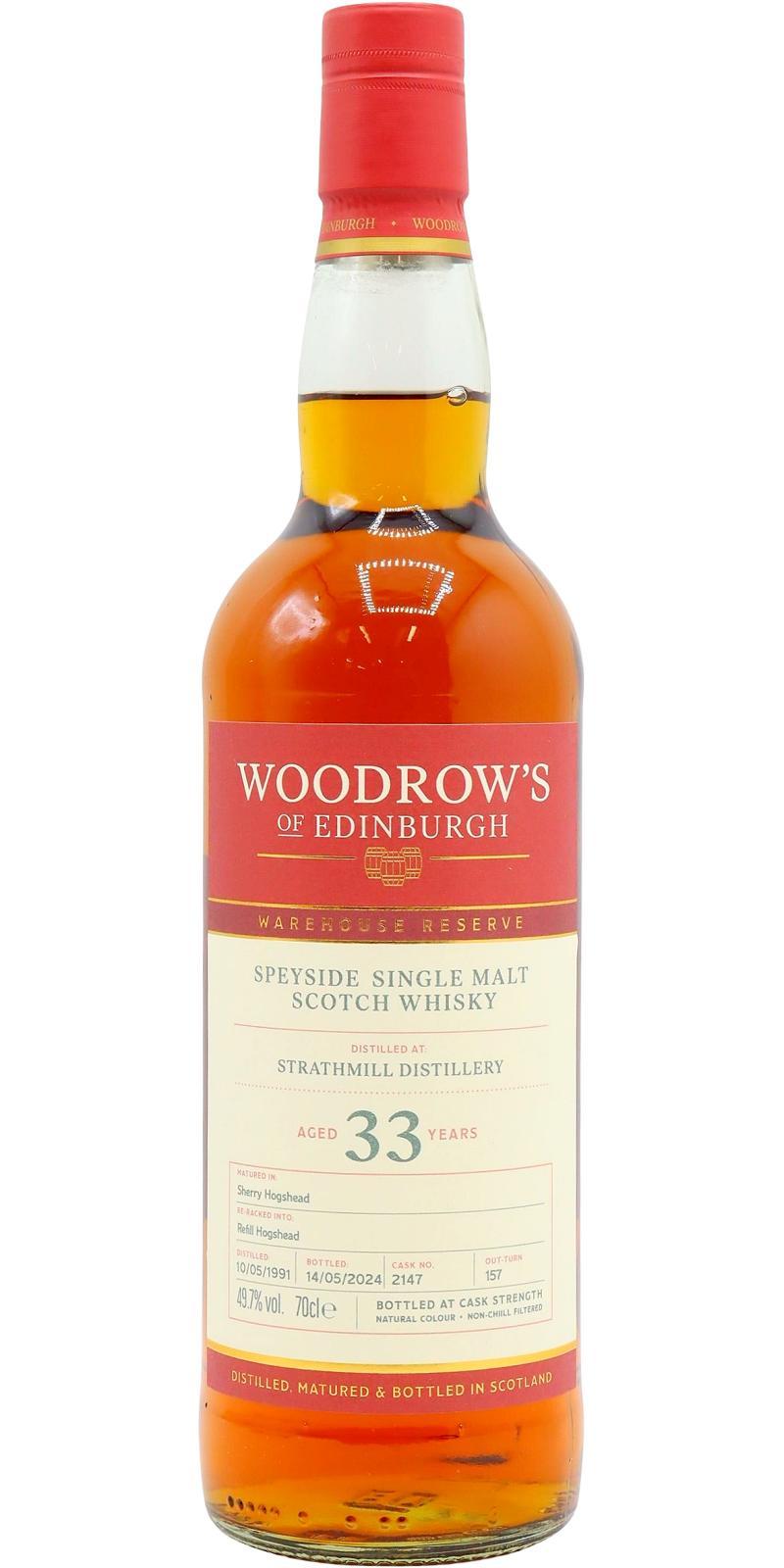 Strathmill 1991 WroE  Warehouse Reserve