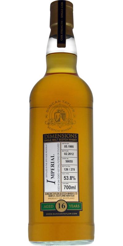 Imperial 1995 DT  Dimensions