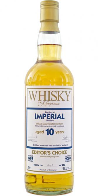 Imperial 1998 DT  Whisky Magazine - Editor's Choice