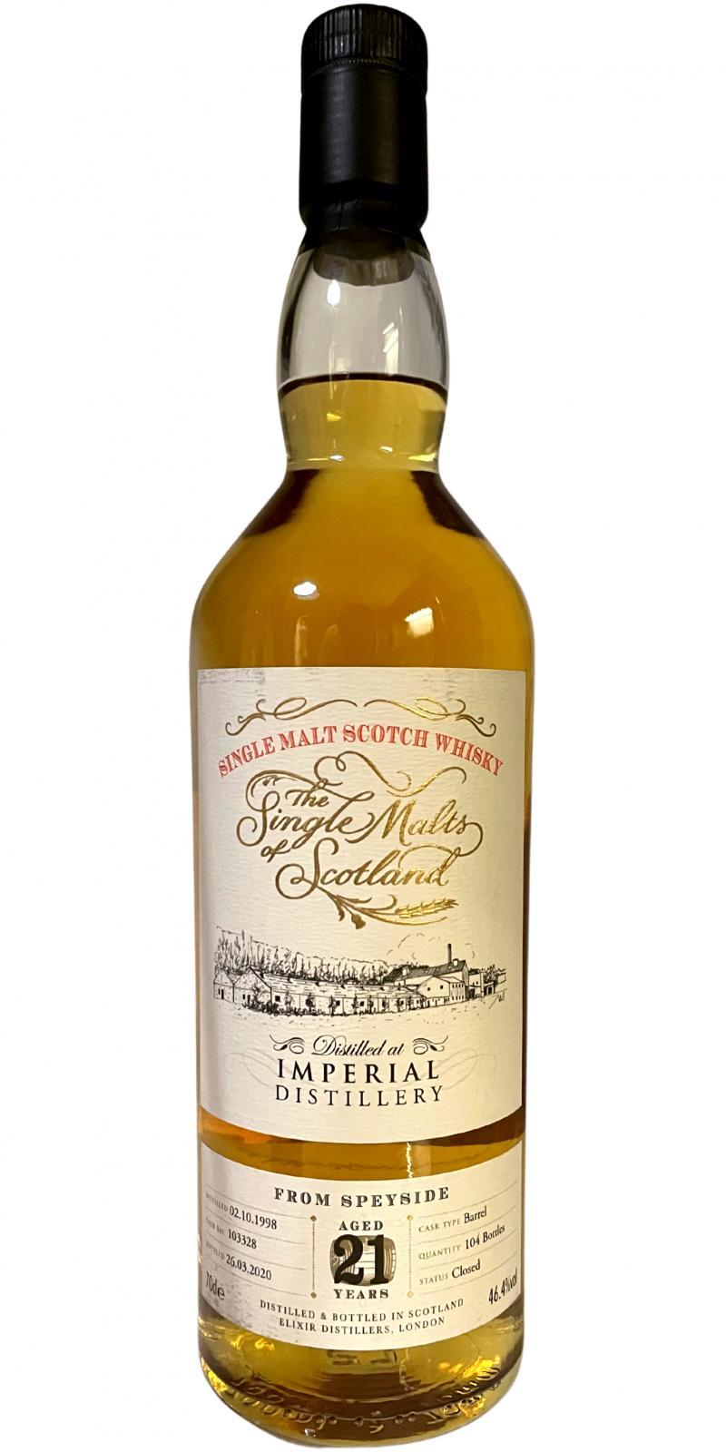 Imperial 1998 ElD  The Single Malts of Scotland