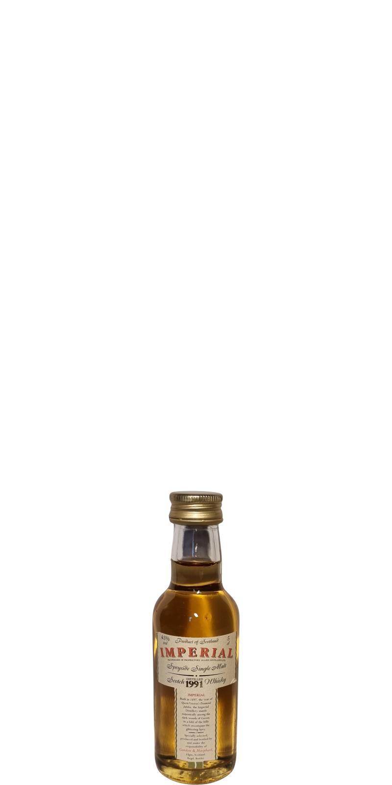 Imperial 1991 GM  Licensed Bottling - Miniature