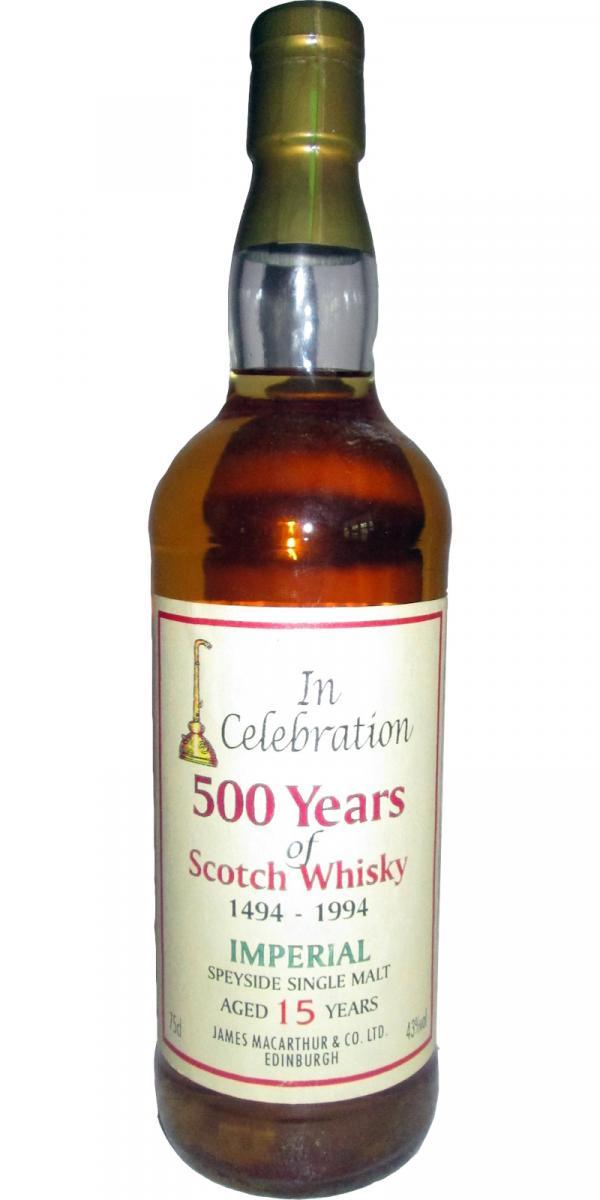 Imperial 15-year-old JM  In Celebration 500 Years of Scotch Whisky 1494 - 1994