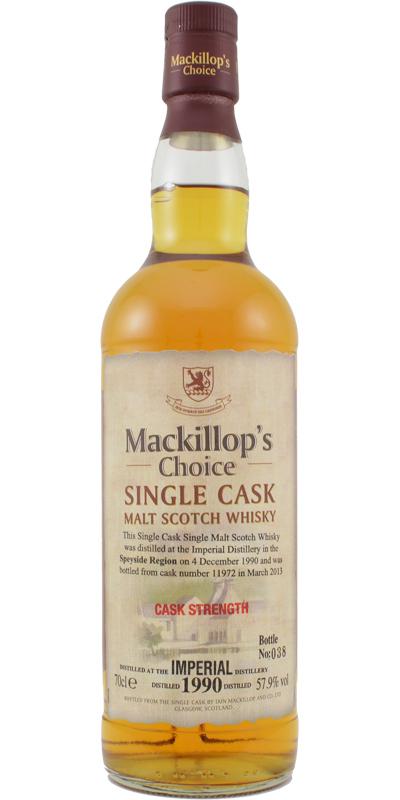 Imperial 1990 McC  Single Cask - Cask Strength