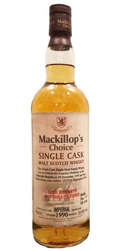 Imperial 1990 McC  Single Cask - Cask Strength