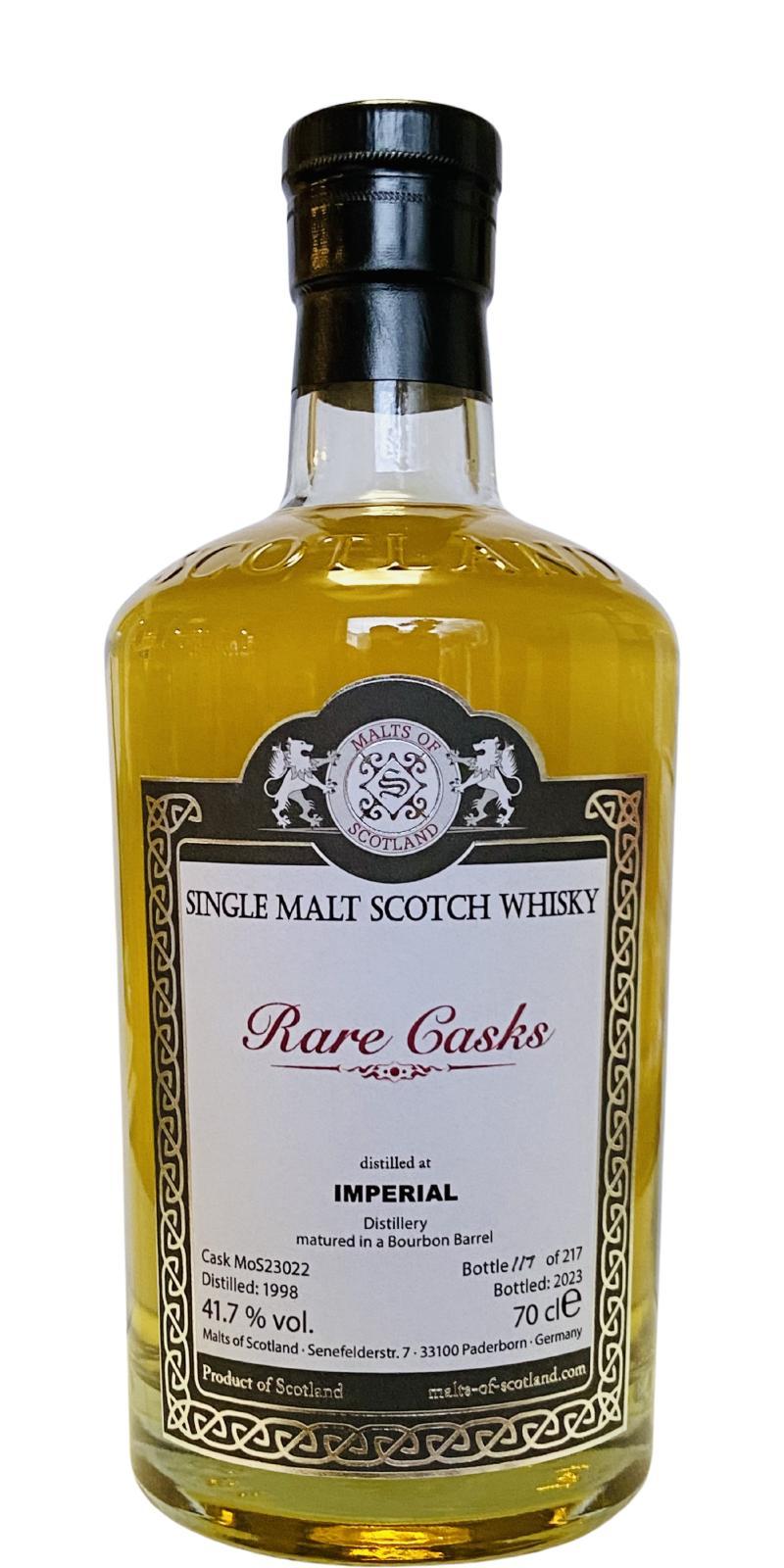 Imperial 1998 MoS  Rare Casks Range