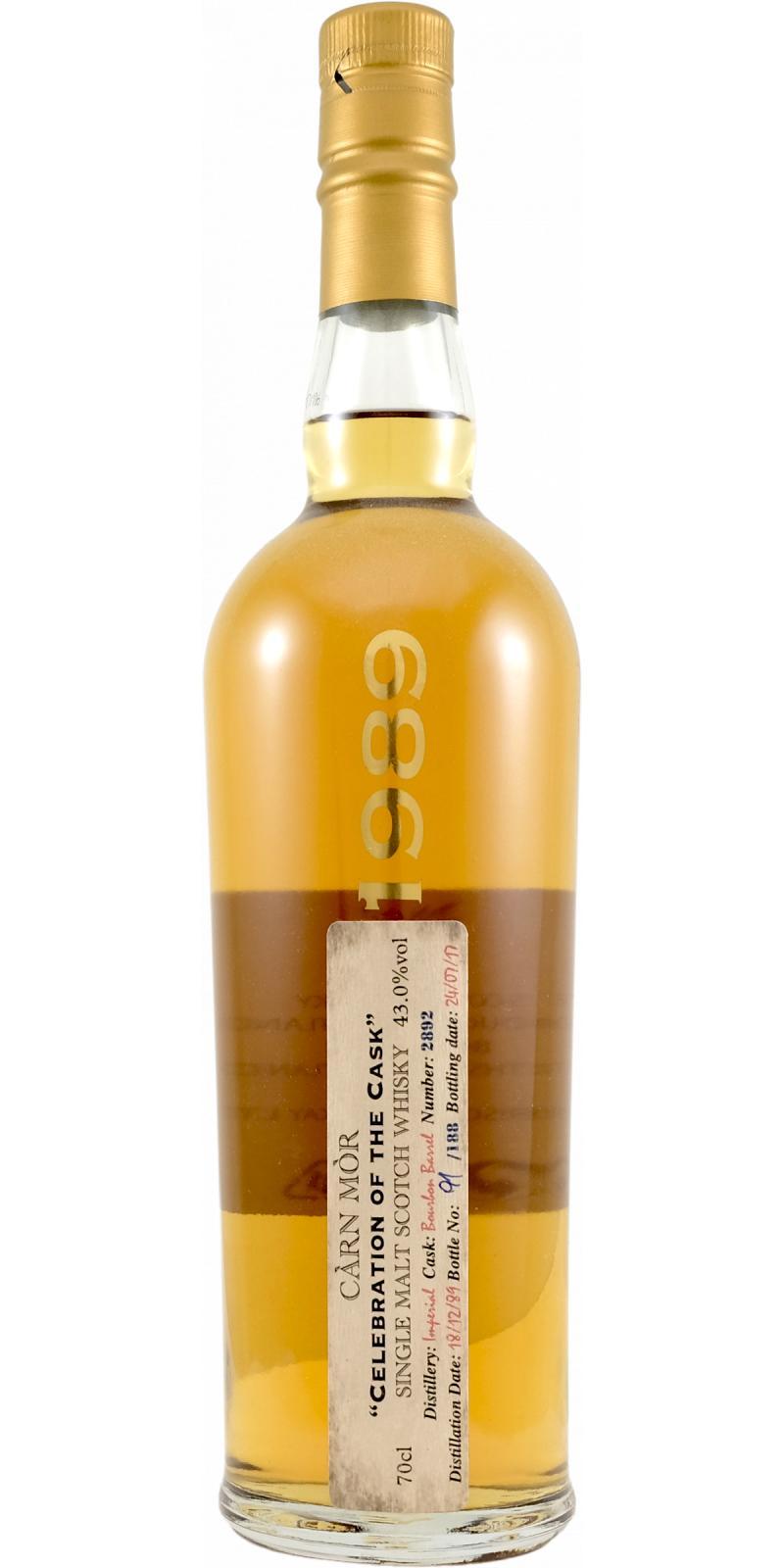 Imperial 1989 MMcK  Càrn Mòr Celebration of the Cask