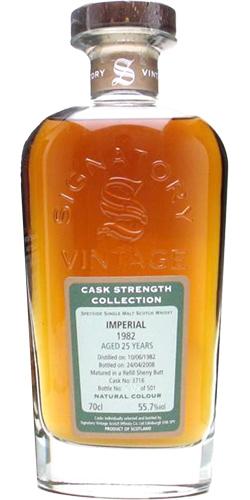 Imperial 1982 SV  Cask Strength Collection