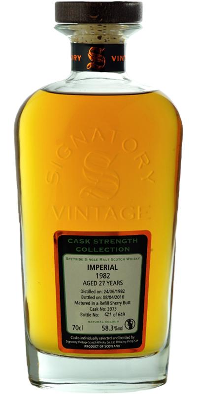 Imperial 1982 SV  Cask Strength Collection