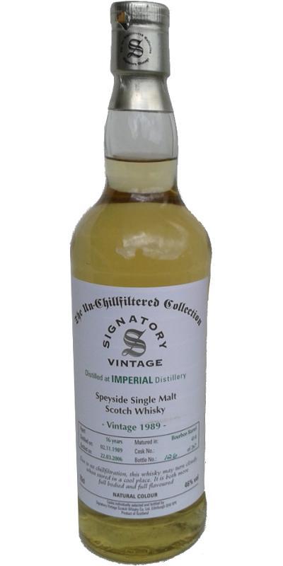 Imperial 1989 SV  The Un-Chillfiltered Collection