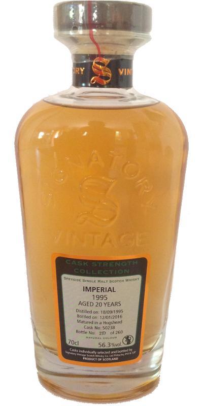 Imperial 1995 SV  Cask Strength Collection