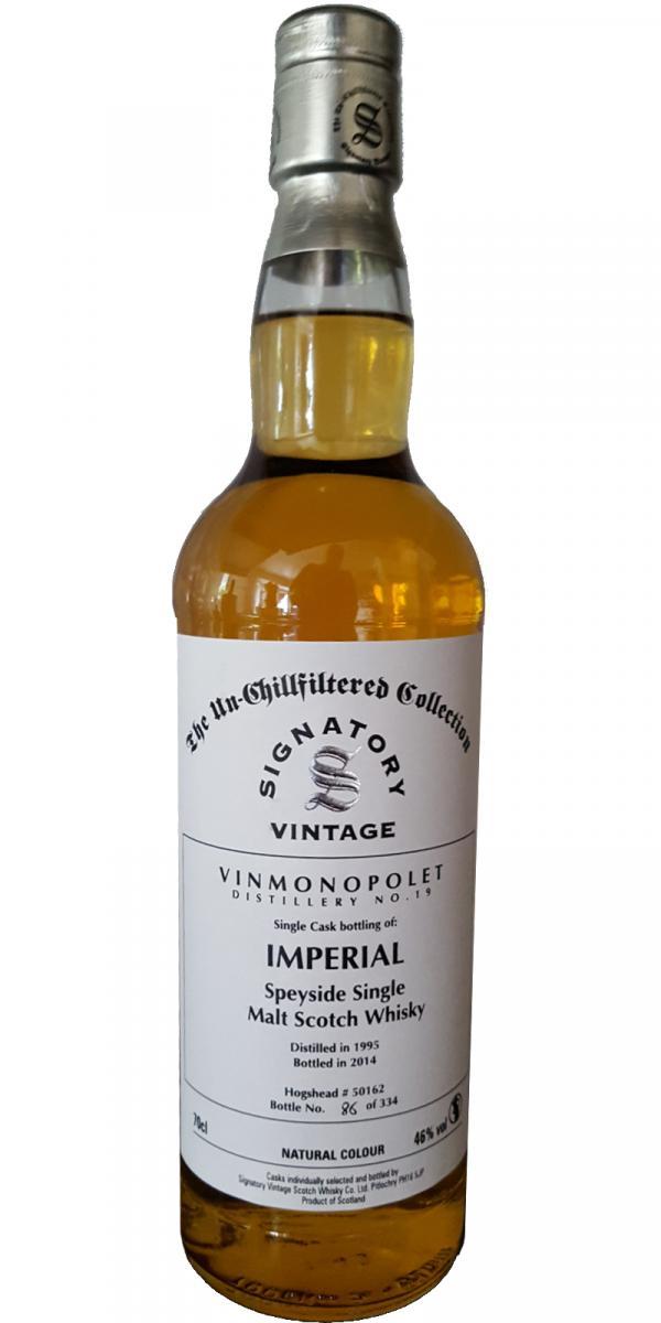 Imperial 1995 SV  The Un-Chillfiltered Collection