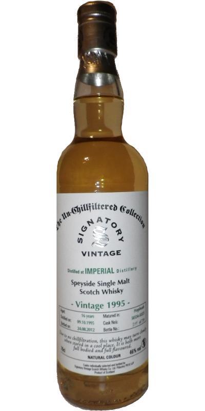 Imperial 1995 SV  The Un-Chillfiltered Collection