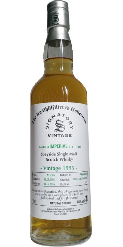 Imperial 1995 SV  The Un-Chillfiltered Collection