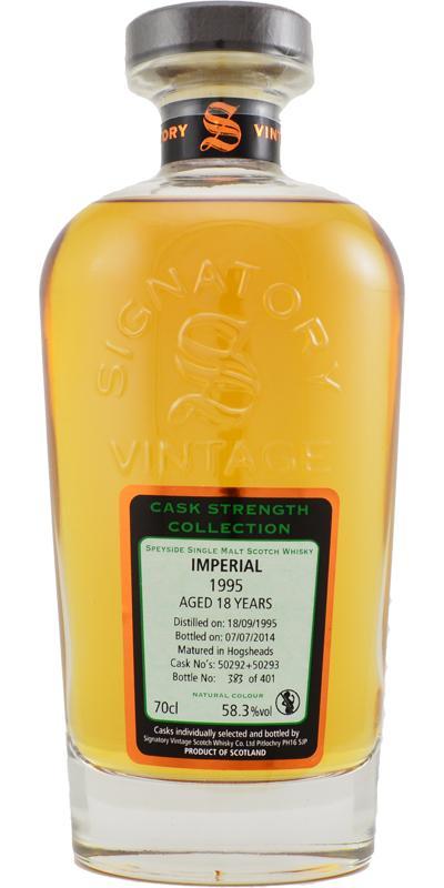 Imperial 1995 SV  Cask Strength Collection