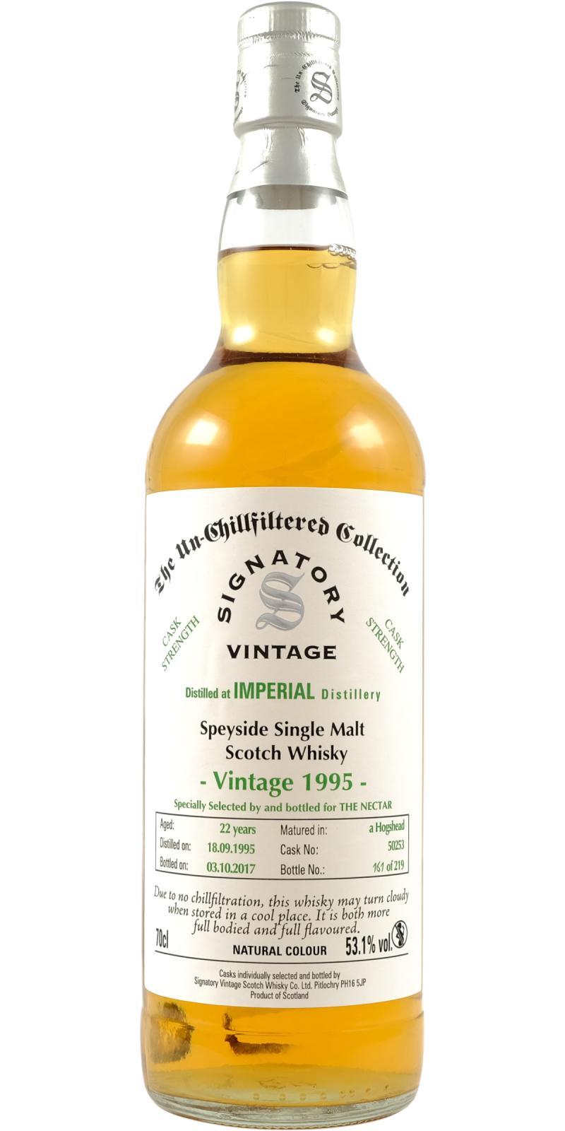 Imperial 1995 SV  The Un-Chillfiltered Collection