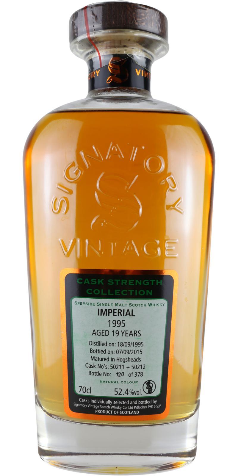 Imperial 1995 SV  Cask Strength Collection