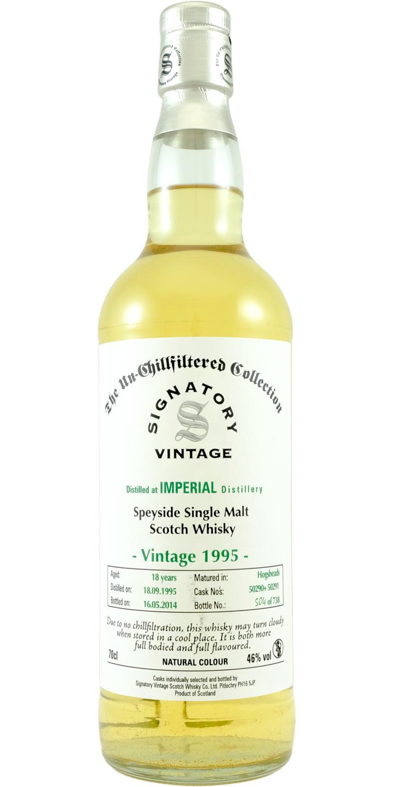 Imperial 1995 SV  The Un-Chillfiltered Collection