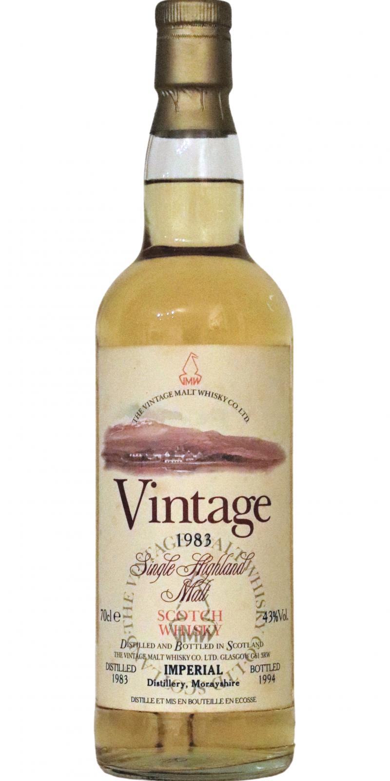 Imperial 1983 VM  Single Highland Malt